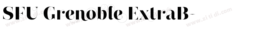 SFU Grenoble ExtraB字体转换